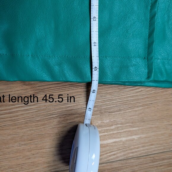 Finesse Bright Green Faux Fur Collar Trim Trench Coat XS S - Picture 9 of 10